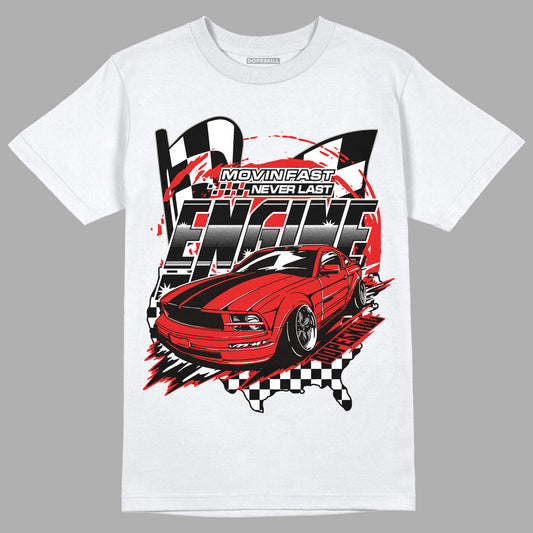Fire Red 3s DopeSkill T-Shirt ENGINE Tshirt Graphic