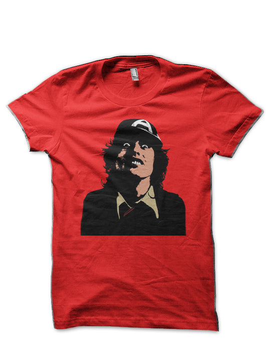 Ac Dc Angus Young Red T-Shirt