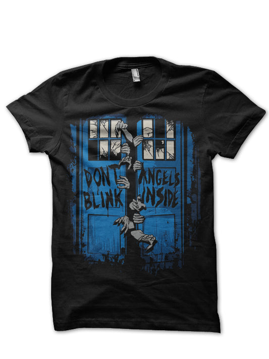 Angle Inside Black Tee
