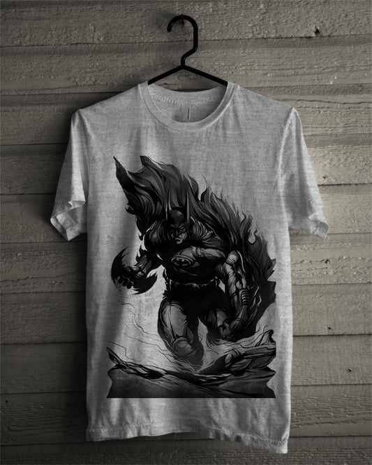 Arkham Batman Grey Tee