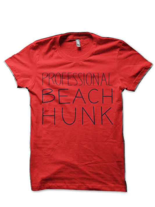Beach Hunk Red T-Shirt