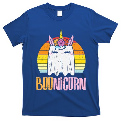 Boonicorn Ghost Unicorn Boo Retro Halloween Gift T-Shirt