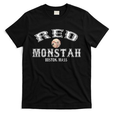 Boston Townie Pride Fans Red Monsta Vintage Fenway T-Shirt