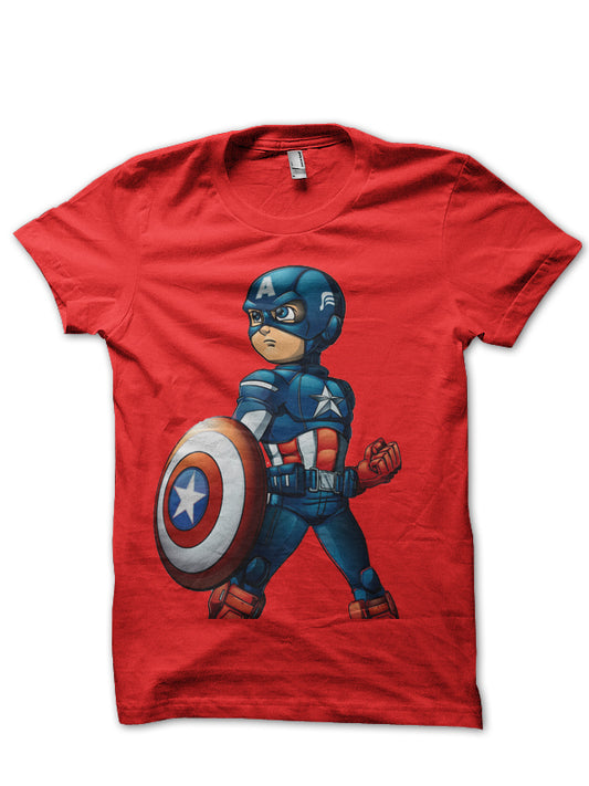 Captain America Red Tee