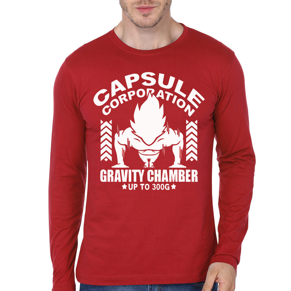 Gravity Chamber DBZ Red Full Sleeve Tee