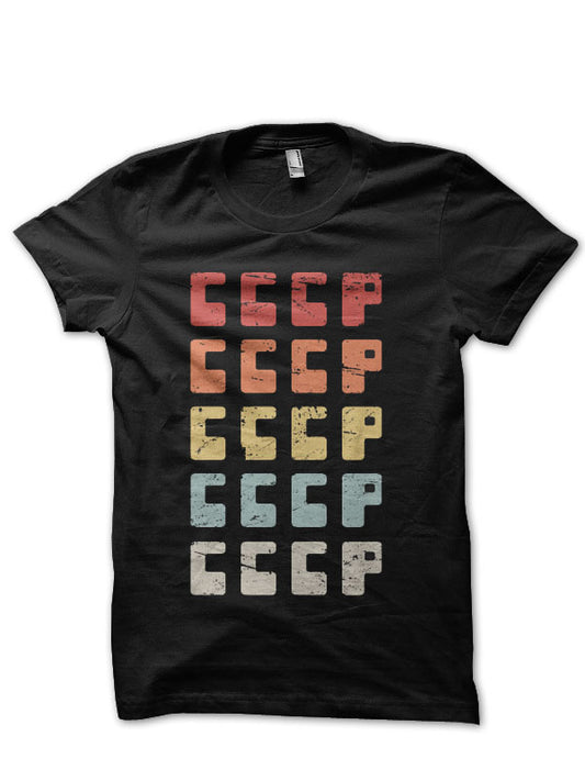 CCCP â€“ Retro Soviet Union Text T-Shirt
