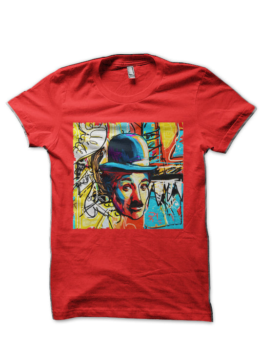 Charlie Chaplin Red T-Shirt