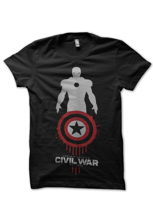 Civil War Black Tee Style001