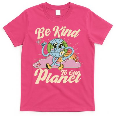 Cute Retro Be Kind To Our Planet Celebrate Earth Day T-Shirt