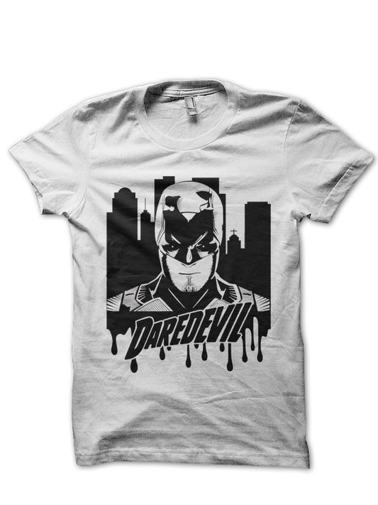 Daredevil White Tee Style001