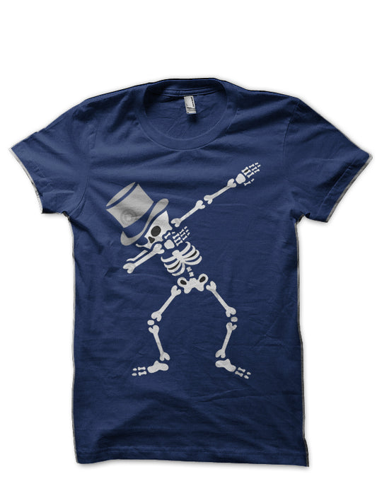 Dab Skeleton Bachelor Party Wedding High Hat T-Shirt