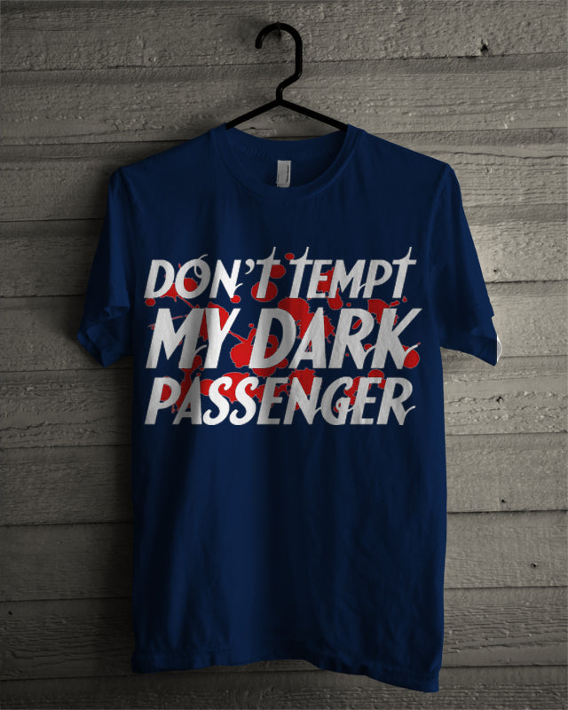 Dark Passenger Navy Blue Tee (Black & Red Available)