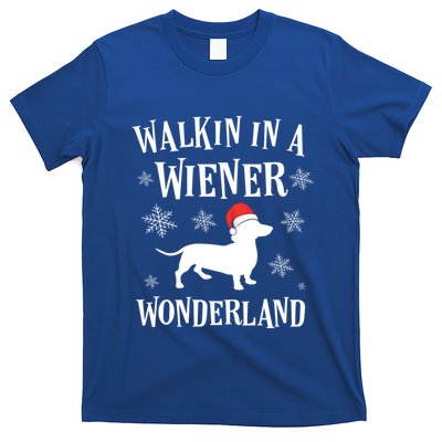 Dachshund Christmas Funny Doxie Wiener Wonderland Holiday Gift T-Shirt