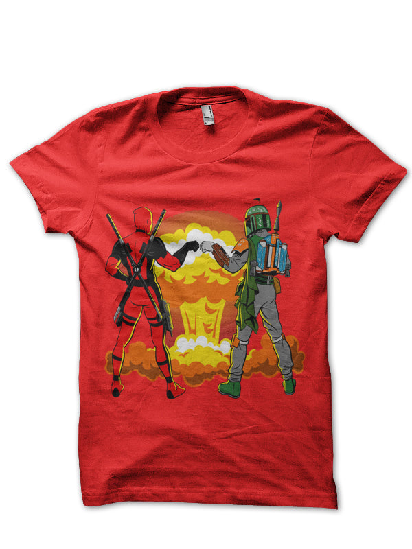 Deadpool & Vader Red Tee