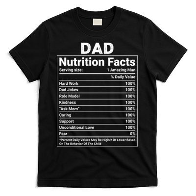 Dad Nutrition Facts T-Shirt