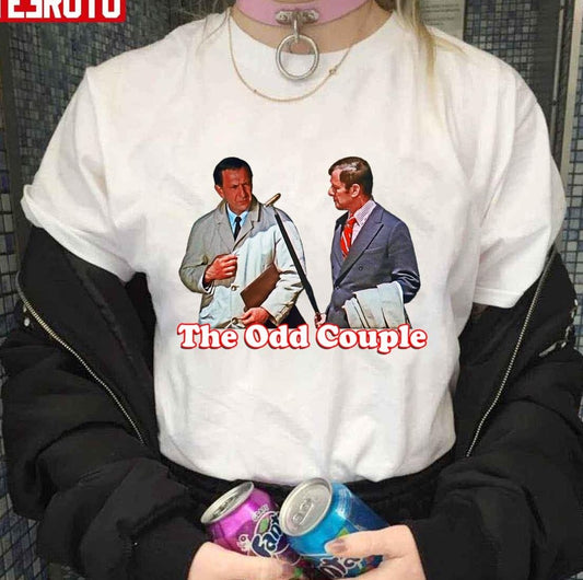 Sitcom Retro Throwback The Odd Couple Felix And Oscar Tribute Unisex T-shirt
