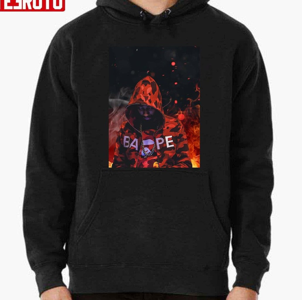 Pnb Rock Bape Fire Unisex Sweatshirt