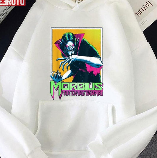 Morbius The Living Vampire Med Portrait Unisex Hoodie