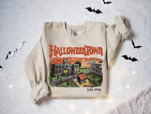 Halloweentown Est 1998 Sweatshirt - Shirt- Hoodie, Halloweentown University, Retro Halloweentown Sweatshirt, Fall Sweatshirt, Halloween Sweatshirt, Fu