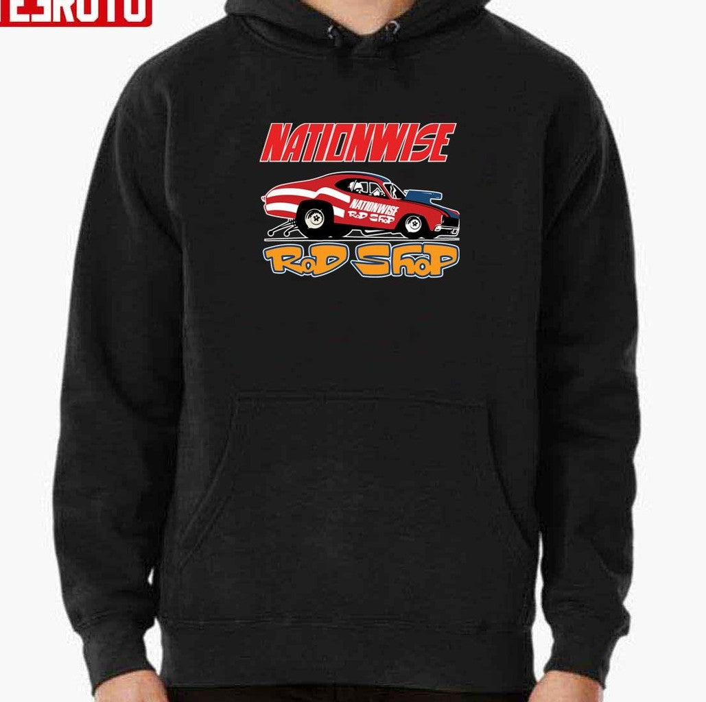 Nationwise Rod Shop Speed Shop 1970s Retro Unisex T-shirt