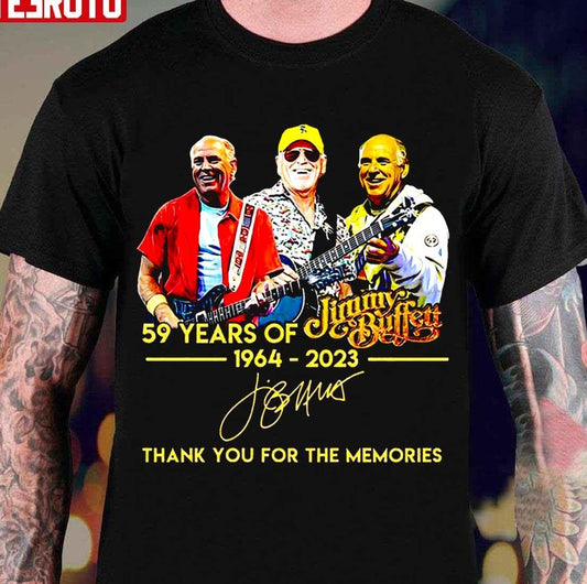 Rip Jimmy Buffet Thanks For The Memories Unisex T-Shirt