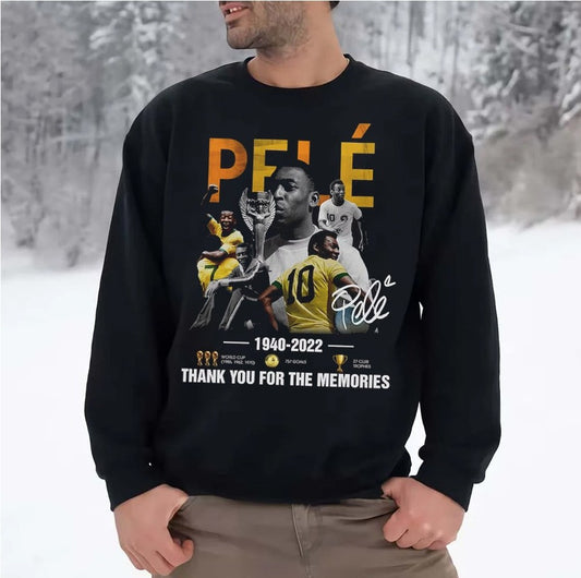 Rip Pele Brazil Football Thank You For The Memories Unisex Sweatshirt