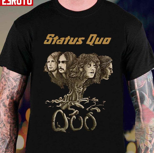 New Album Quo Spring Tour Status Quo Rock Band Vintage Graphic Unisex T-shirt