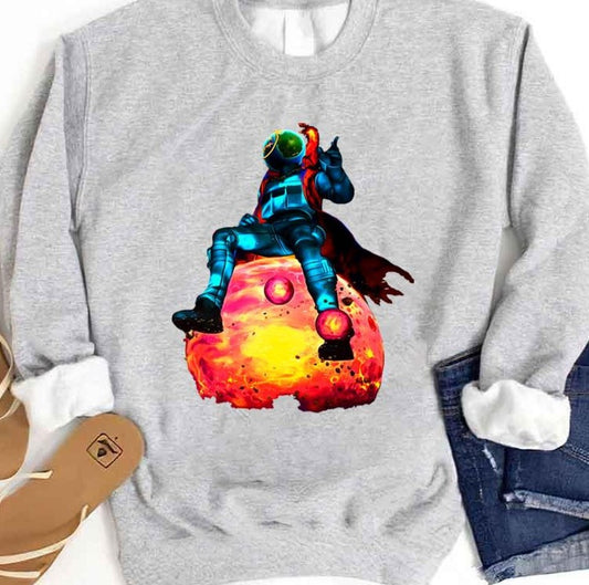 Sitting On The Moon Fortnite Unisex Sweatshirt