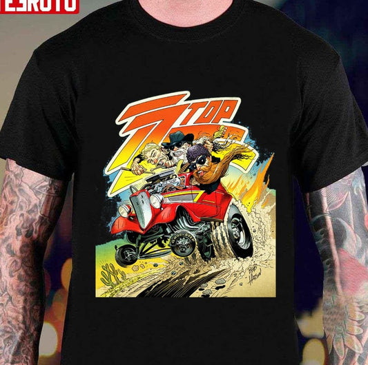 Music Zz Top American Rock Band Funny Fanmade Unisex T-Shirt