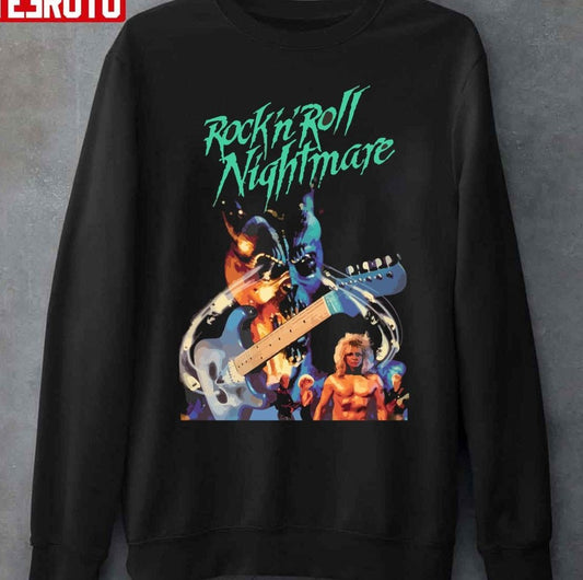 Rock 'n' Roll Nightmare Horror Graphic Unisex Sweatshirt