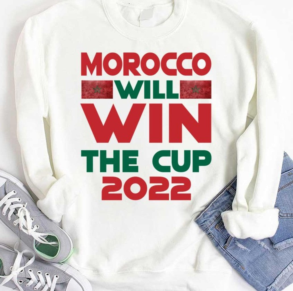 Morocco Will Win The Cup 2022 Unisex Hoodie