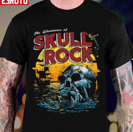 Peter Pan Skull Rock Sunset Premium Halloween Unisex T-Shirt