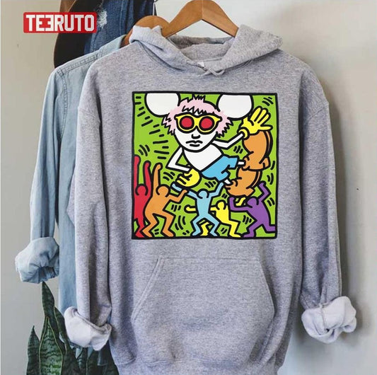 Andy Mouse Keith Haring Unisex Hoodie