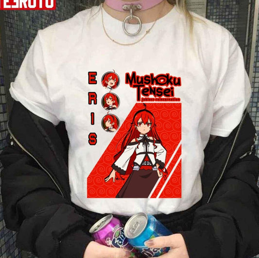 Red Colour Eris Mushoku Tensei Jobless Reincarnation Unisex T-shirt