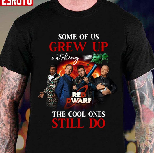 Some Of Us Grew Up Watching Red Dwarf The Cool Ones Still Do Signature Cat Memories Unisex T-shirt