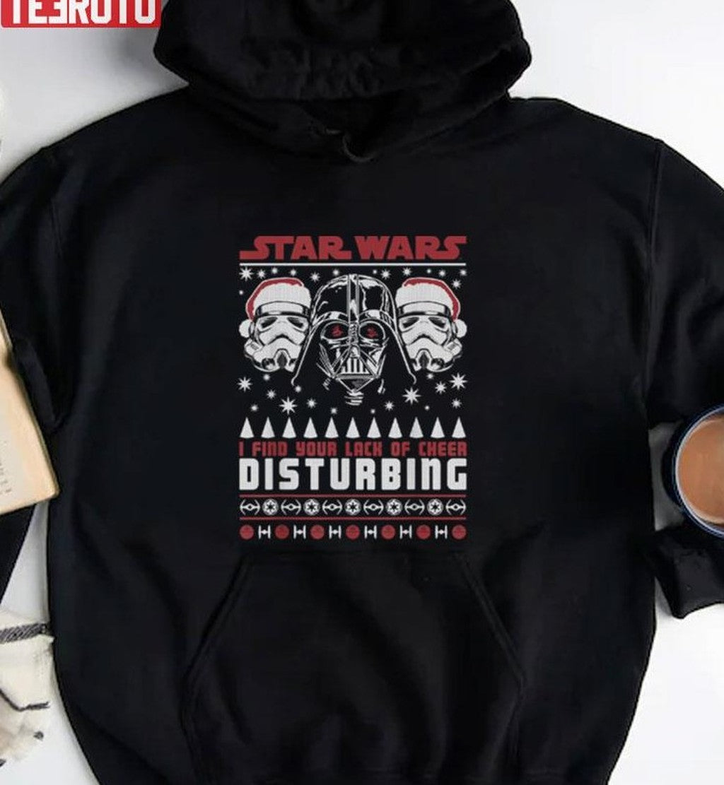 Star Wars Sith Darth Vader I Find Your Lack Of Cheer Disturbing Ugly Christmas Unisex Sweatshirt