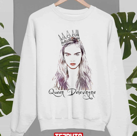 Queen Delevingne Unisex Sweatshirt Hooded