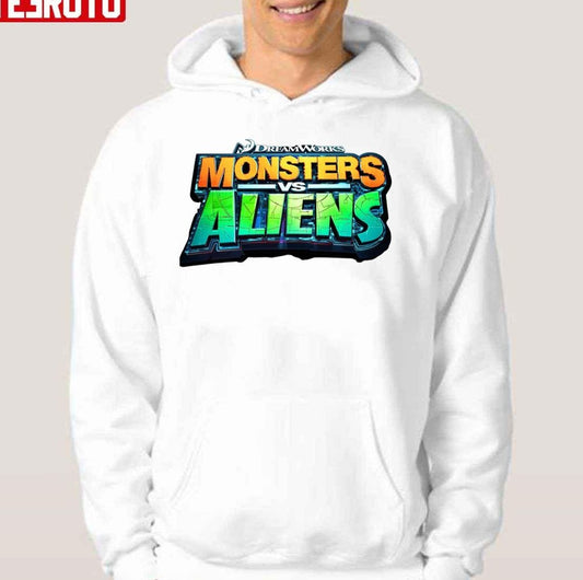 Monsters Vs Aliens Logo Cartoon Unisex Hoodie