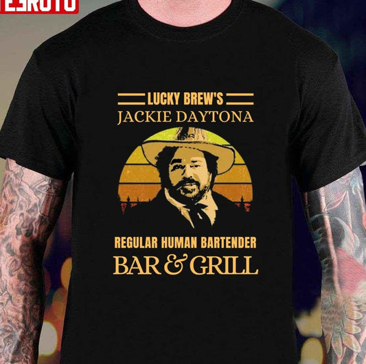 Regular Human Bartender Bar Brews Jackie Daytona  And Grill Vintage Retro Unisex T-Shirt Unisex T-Shirt