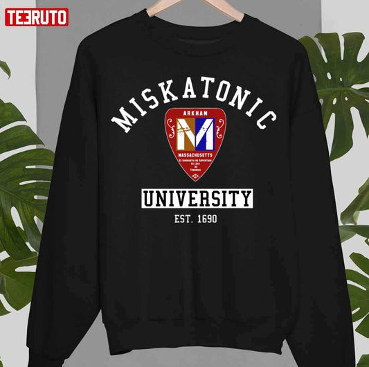 Best Miskatonic University Emblem Realistic Logo Design Unisex Sweatshirt