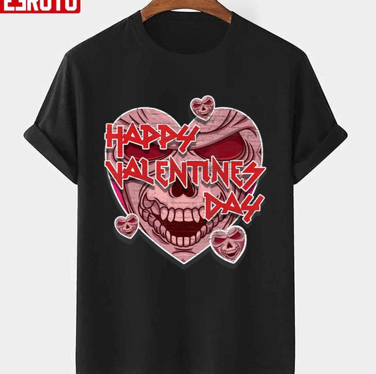 Anti Valentines Day Death Metal Rocker Musician Unisex T-Shirt