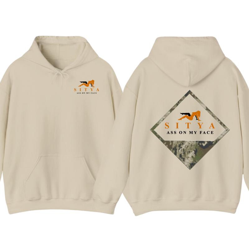 Sit On My Face Funny 2-Sided Hoodie, SITYA Graphic Design, for Men And Women