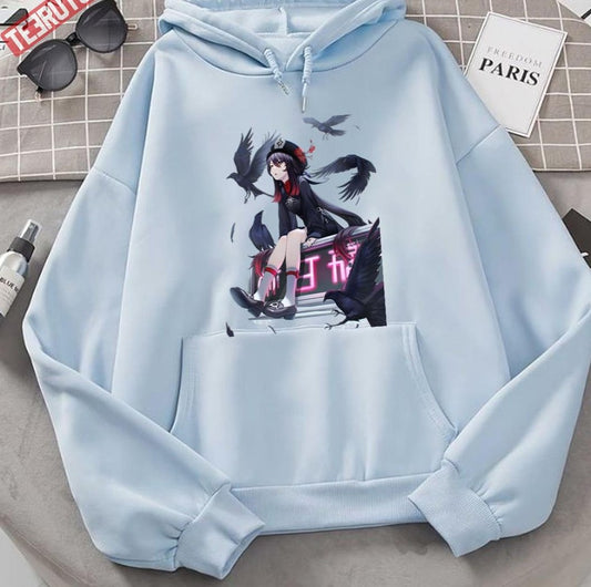 Anime Girl Hu Tao Genshin Impact Unisex Hoodie