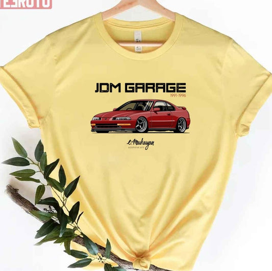 Prelude Iv Red Drift Car Graphic T-Shirt