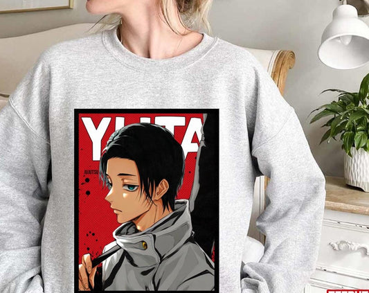 Red Comic Yuta Okkotsu Jujutsu Kaisen Design Unisex Sweatshirt
