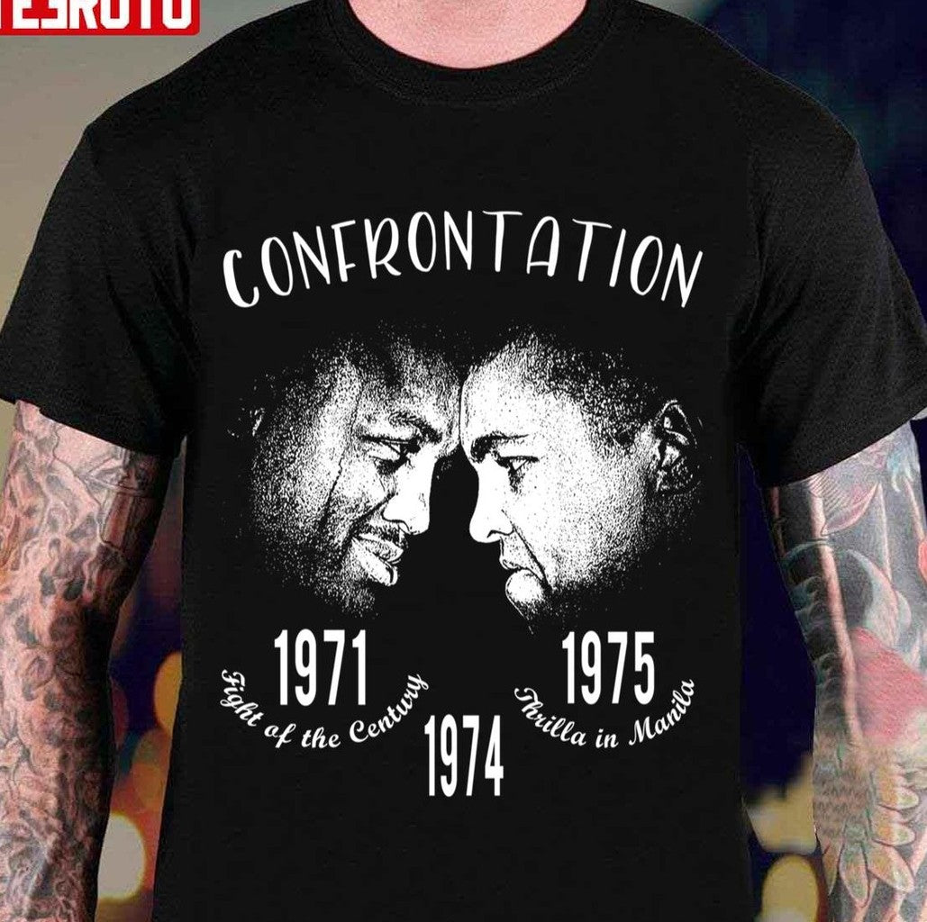 Muhammad Ali Vs Joe Frazier Confrontation Unisex Hoodie