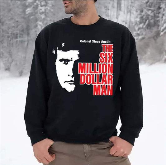 Red Logo Six Million Dollar Man Movie Unisex Sweatshirt