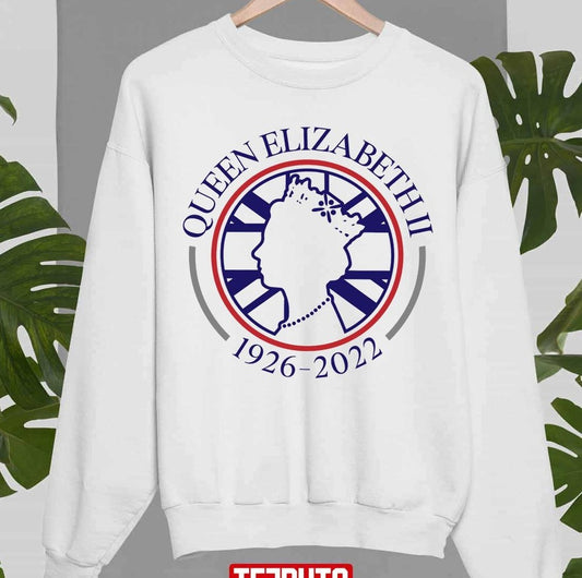 Queen Elizabeth Birth And Death Date Emblem 1926-2022 Unisex T-Shirt