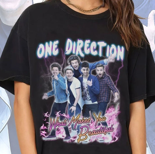One Direction 1D What Makes You Beautiful Vintage Bootleg Unisex T-Shirt
