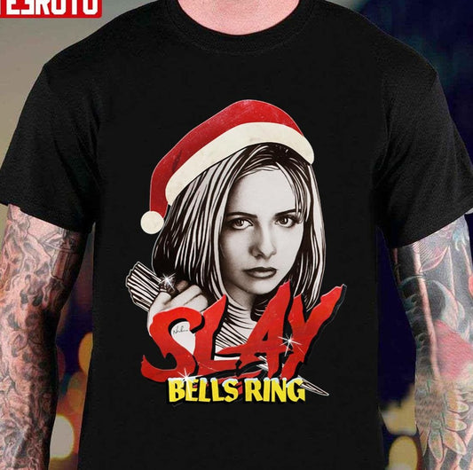 Slay Bells Ring Christmas Unisex T-Shirt